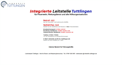 Desktop Screenshot of leitstelle-tuttlingen.de